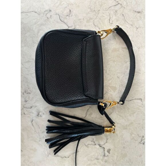 Gucci Interlocking G Leather Soho Small Tassels Handbag Black - Picture 3 of 6